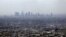 Smog from smokestacks, automobiles, and other sources of pollution, Los Angeles, April 2009 (file photo).