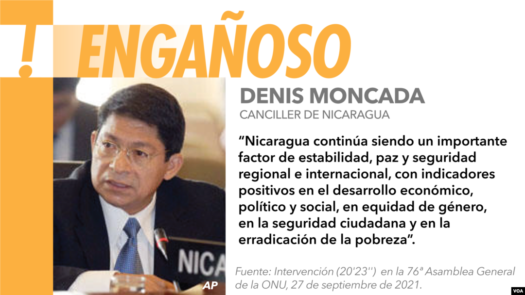 En su discurso en la ONU este mes, el canciller de Nicaragua, Denis Moncada, defendió la soberanía del país, criticó el imperialismo y apoyó a los gobiernos de Venezuela, Bielorrusia o Corea del Norte.