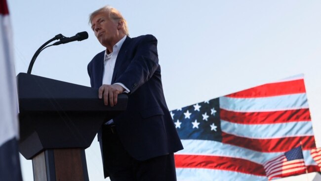 Former U.S. President Donald Trump attends his first campaign rally after announcing his candidacy for president in the 2024 election at an event in Waco, Texas, March 25, 2023.