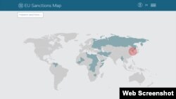 Severna Koreja na mapi sankcija EU (www.sanctionsmap.eu)