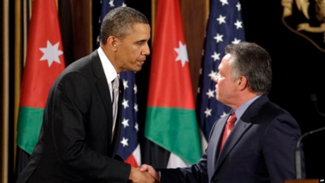 President Obama, left, and Jordan's King Abdullah in Amman, Jordan March 22, 2013