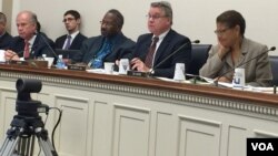 Members of the U.S congressional panel seen Wednesday at the Capitol Hill in Washington DC.