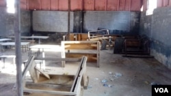 An examination hall at one of several colleges closed in Kano for lacking sufficient resources. (VOA/ I.Ahmed) 