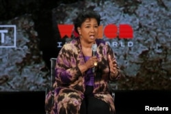 미국 최초의 흑인 여성우주인 메이 제미슨 씨가 지난 2019년 4월 뉴욕에서 열린 '세계여성정상회의'에 참석했다.