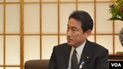 FILE - Japanese Foreign Minister Fumio Kishida.