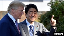 Shugaba Trump da Shugaba Abe