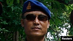 FILE - Cambodian military police commander Sao Sokha is seen in a July 19, 2008, photo.