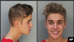Justin Bieber'ın Miami'de gözaltına alındıktan sonra çekilmiş fotoğrafları