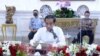 Presiden Jokowi dalam rapat terbatas di Istana Merdeka Jakarta , Senin (3/8) (Setpres RI)