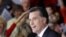 Republican presidential candidate, former Massachusetts Gov. Mitt Romney, celebrates his Florida primary election win at the Tampa Convention Center in Tampa, Florida, January 31, 2012.