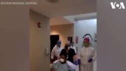 Քորդելի հիվանդանոցի անձնակազմը ծափահարել է ինտենսիվ թերապիայի բաժնից դուրս գրվող հիվանդի համար