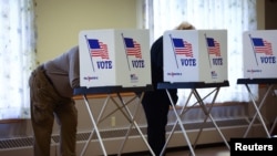 Voters go to polls in 2022 midterm election in Harrisburg, Pennsylvania