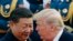 លោក Trump និងលោក Xi បាននិយាយជាមួយគ្នានៅ Great Hall of the People ក្នុងទីក្រុងប៉េកាំង ថ្ងៃទី 9 ខែវិច្ឆិកា ឆ្នាំ 2017 ។