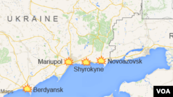 Sebuah kapal pesiar Ukraina terbalik di Laut Hitam (foto: ilustrasi peta Laut Hitam di selatan Ukraina). 