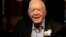 FILE - Former President Jimmy Carter is shown during a reception to celebrate their 7th anniversary on July 10, 2021, in Plains, Georgia..