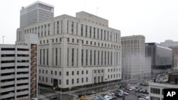 FILE - The Theodore Levin U.S. Courthouse in Detroit.