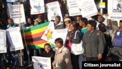 Zimbabweans Protesting In Britain