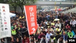 香港警方12月11日全面清场金钟占领区