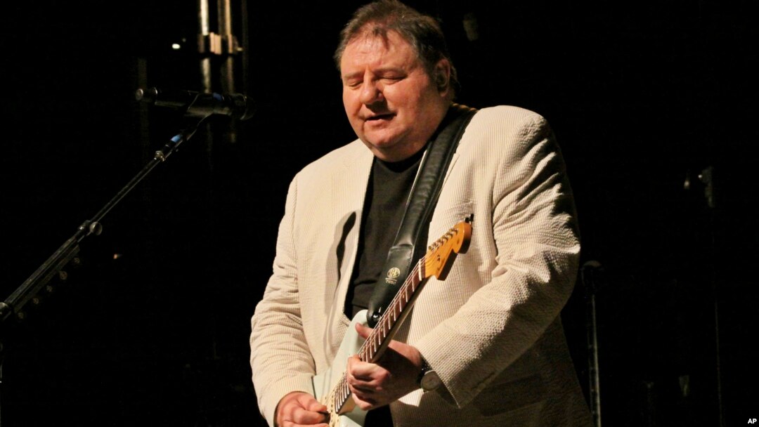 Greg Lake, singer, songwriter and bassist for legendary British rock bands King Crimson and Emerson, Lake and Palmer, performs at the Variety Playhouse in Atlanta, April 26, 2012. Lake died Dec. 7, 2016, at age 69.