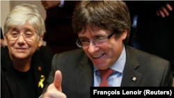 Ông Carles Puigdemont, lãnh đạo ly khai của xứ Catalonia, hiện lưu vong ở Bỉ