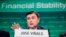 El funcionario del FMI José Viñals advierte sobre la inestabilidad financiera mundial.