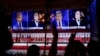 FILE - Viewers cheer as they watch a debate between Democratic presidential nominee Vice President Kamala Harris and Republican presidential nominee former President Donald Trump at the Angry Elephant Bar and Grill, in San Antonio, Sept. 10, 2024.