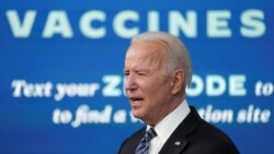 Tổng thống Joe Biden phát biểu về việc đáp ứng với COVID-19 và chương trình tiêm chủng, tại Tòa Bạch Ốc ngày 12/5/2021. 