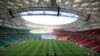 Pemandangan dari dalam Stadion Al Thumama terlihat pada foto yang diambil saat seremoni peresmian stadion tersebut di Doha, Qatar, pada 22 Oktober 2021. (Foto: AP/Hussein Sayed)