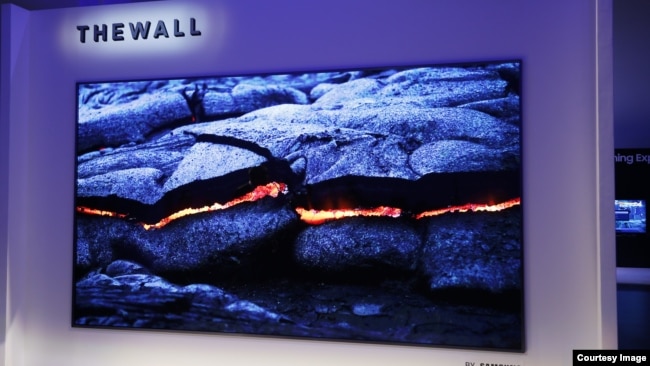 Samsungâ€™s â€œThe Wallâ€ is a 146-inch modular television with MicroLED technology.