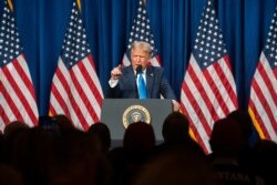 U.S. President Donald Trump speaks at the Republican National Convention in Charlotte, North Carolina, U.S., August 24, 2020. Jessica Koscielniak/Pool via REUTERS