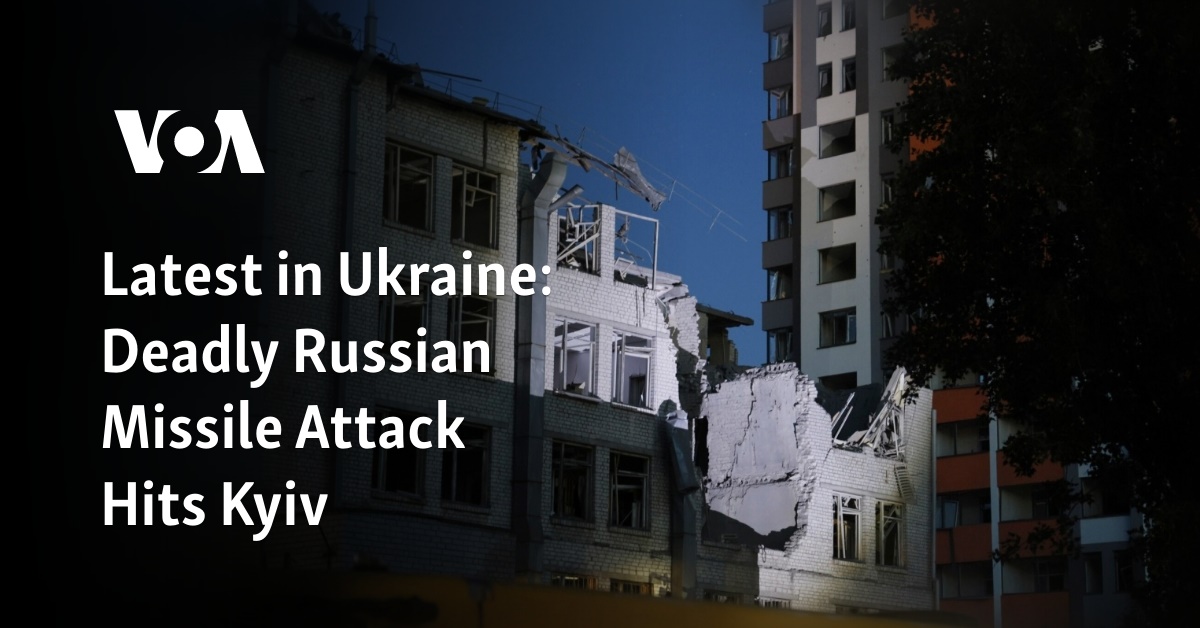 Deadly Russian Missile Attack Hits Kyiv