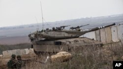 نیروهای اسرائیلی مستقر در مرز مشترک با نوار غزه - آرشیو