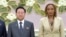 Choe Ryong Hae (C), President of the Presidium of the Supreme People's Assembly of North Korea, meets with Fernando Gonzalez Llort (L), president of the Cuban Institute of Friendship with the Peoples.KCNA via Reuters. 