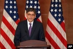 U.S. Treasury Secretary Jacob Lew attends a press conference held at the end of the G20 Finance Ministers and Central Bank Governors meeting in Chengdu in Southwestern China's Sichuan province, July 24, 2016.