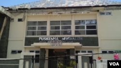 Gedung Puskesmas Sembalun, Lombok Timur yang mengalami rusak berat. (Foto courtesy: Agus).