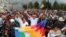 El líder indígena ecuatoriano, Jaime Vargas, levanta los brazos durante una protesta contra las medidas de austeridad del presidente de Ecuador, Lenin Moreno, en Quito, Ecuador, 8 de octubre de 2019. Fotografía tomada el 8 de octubre de 2019. REUTERS / Ivan