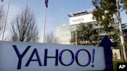 FILE - Yahoo's headquarters in Sunnyvale, California, in Jan. 14, 2015. The internet company built a software program last year to secretly search hundreds of millions of emails at the U.S. government's request, sources said.