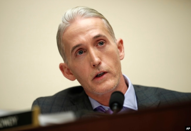 Legislador Trey Gowdy, republicano por Carolina del Sur, miembro de la Comisión Judicial de la Cámara de Representantes.