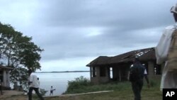 Students heading for Bunce Island, Sierra Leone