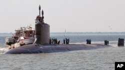 美國維吉尼亞級核潛艇“北卡羅來納號”(資料圖片)