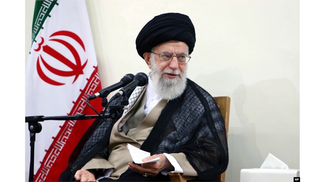 In this picture released by an official website of the office of the Iranian supreme leader, Supreme Leader Ayatollah Ali Khamenei attends a meeting with judiciary officials, in Tehran, Iran, June 27, 2018.