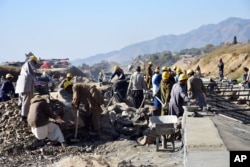 Work progresses at the site of Pakistan China Silk Road in Haripur, Pakistan, Dec. 22, 2017.