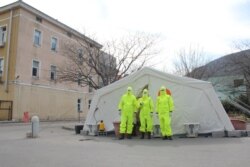 Canton clinic in Mostar due to the coronavirus pandemic