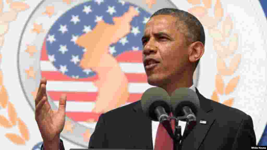 Dl presidente Obama dijo a los veteranos que "ustedes cuentan con el agradecimientos de toda una nación. Sus hazañas vivirán por siempre".