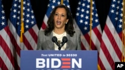 Calon wakil presiden Kamala Harris, akan menyampaikan alasan untuk memilih Joe Biden hari Rabu (19/8) malam.