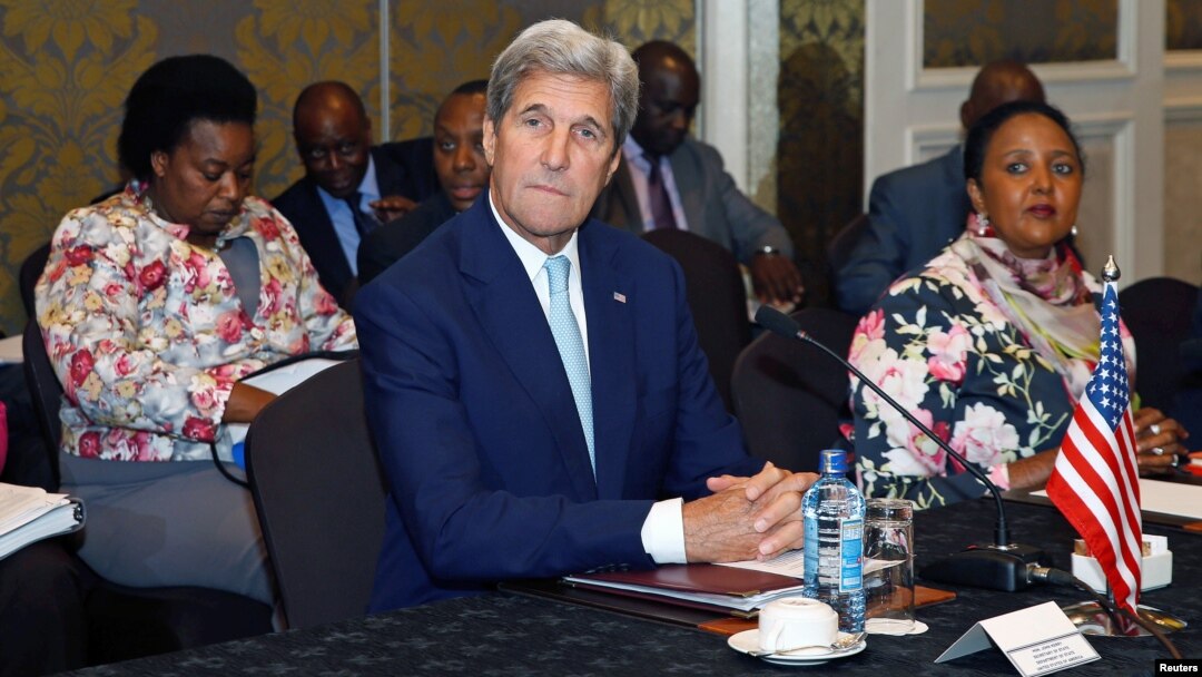 Ngoại trưởng Mỹ John Kerry tham dự một cuộc họp với các bộ trưởng ngoại giao Đông Phi tại thủ đô Nairobi, Kenya, 22/8/2016.