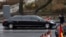 North Korean leader Kim Jong Un's limousine arrives for a wreath-laying ceremony in Vladivostok, Russia, April 26, 2019. 