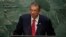FILE - Benin Prime Minister Lionel Zinsou speaks to the U.N. General Assembly in New York, Sept. 30, 2015.