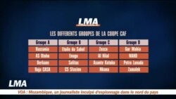 Composition des groupes pour la coupe CAF