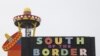 This is the colorful welcome sign once you're inside South of the Border.